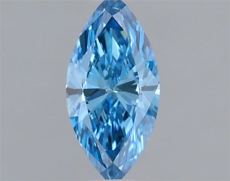 Loose Diamond - MARQUISE 0.24ct Fancy Vivid Blue VS1: Loose Diamond - MARQUISE 0.24ct Fancy Vivid Blue VS1 Source: This is a real non-mined Diamond that has been grown in a lab Shape: MARQUISE Carats: 0.24 Color: Fancy Vivid Blue Certification: IGI Video