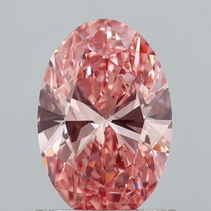 Loose Diamond - OVAL 1.03ct Fancy Vivid Brownish Pink VS1: Loose Diamond - OVAL 1.03ct Fancy Vivid Brownish Pink VS1 Source: This is a real non-mined Diamond that has been grown in a lab Shape: OVAL Carats: 1.03 Color: Fancy Vivid Brownish Pink Certification: