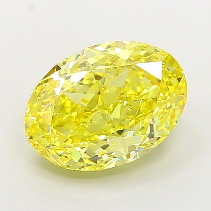Loose Diamond - OVAL 5.01ct Fancy Vivid Yellow VS1: Loose Diamond - OVAL 5.01ct Fancy Vivid Yellow VS1 Source: This is a real non-mined Diamond that has been grown in a lab Shape: OVAL Carats: 5.01 Color: Fancy Vivid Yellow Certification: IGI Video: