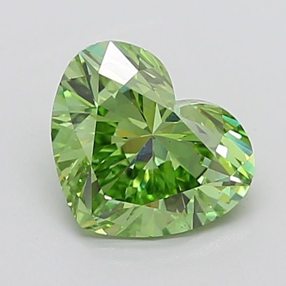 Loose Diamond - HEART 2.2ct Fancy Vivid Green VS2: Loose Diamond - HEART 2.2ct Fancy Vivid Green VS2 Source: This is a real non-mined Diamond that has been grown in a lab Shape: HEART Carats: 2.2 Color: Fancy Vivid Green Certification: IGI The Diamond