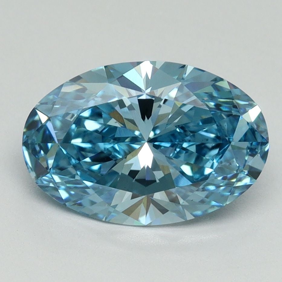 Loose Diamond - OVAL 2.28ct Fancy Vivid Blue VS1: Loose Diamond - OVAL 2.28ct Fancy Vivid Blue VS1 Source: This is a real non-mined Diamond that has been grown in a lab Shape: OVAL Carats: 2.28 Color: Fancy Vivid Blue Certification: IGI Video: