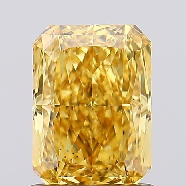 Loose Diamond - RADIANT 1.31ct Fancy Vivid Yellow VS2: Loose Diamond - RADIANT 1.31ct Fancy Vivid Yellow VS2 Source: This is a real non-mined Diamond that has been grown in a lab Shape: RADIANT Carats: 1.31 Color: Fancy Vivid Yellow Certification: IGI Vid