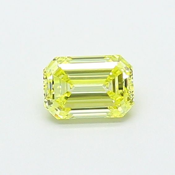 Loose Diamond - EMERALD 0.5ct Fancy Intense Yellow VVS2: Loose Diamond - EMERALD 0.5ct Fancy Intense Yellow VVS2 Source: This is a real non-mined Diamond that has been grown in a lab Shape: EMERALD Carats: 0.5 Color: Fancy Intense Yellow Certification: IGI 