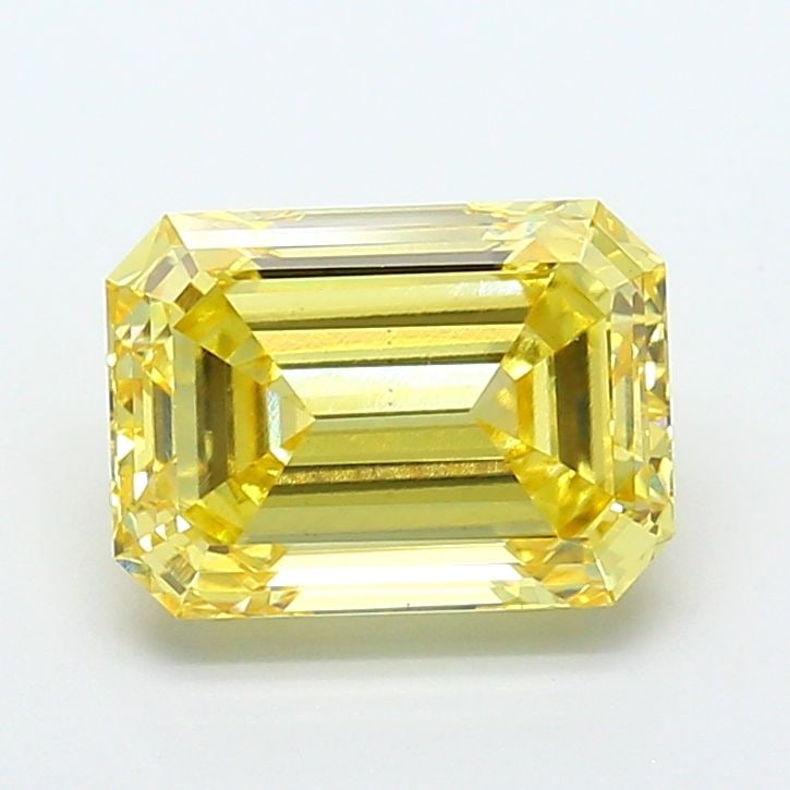 Loose Diamond - EMERALD 4.11ct Fancy Intense Yellow VS1: Loose Diamond - EMERALD 4.11ct Fancy Intense Yellow VS1 Source: This is a real non-mined Diamond that has been grown in a lab Shape: EMERALD Carats: 4.11 Color: Fancy Intense Yellow Certification: IGI