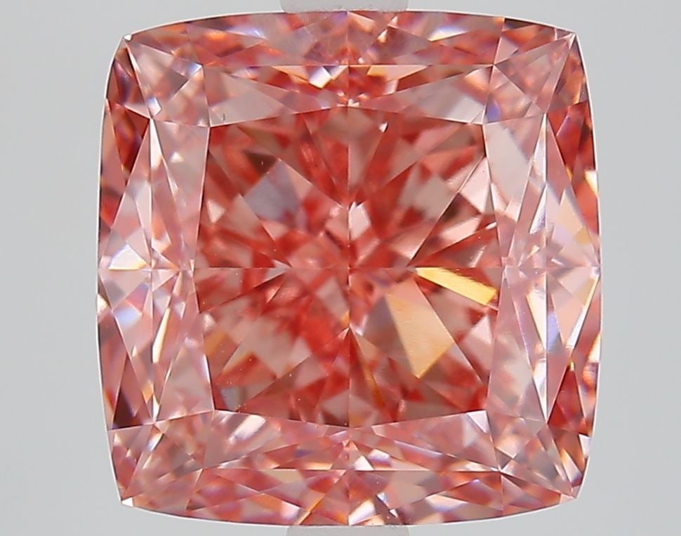 Loose Diamond - CUSHION MODIFIED 4.38ct Fancy Vivid Pink VS1: Loose Diamond - CUSHION MODIFIED 4.38ct Fancy Vivid Pink VS1 Source: This is a real non-mined Diamond that has been grown in a lab Shape: CUSHION MODIFIED Carats: 4.38 Color: Fancy Vivid Pink Certific