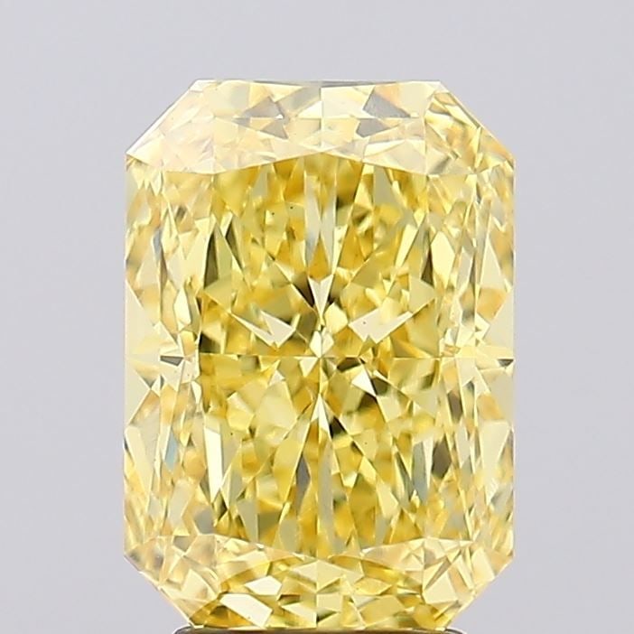 Loose Diamond - RADIANT 4.08ct Fancy Vivid Yellow VVS2: Loose Diamond - RADIANT 4.08ct Fancy Vivid Yellow VVS2 Source: This is a real non-mined Diamond that has been grown in a lab Shape: RADIANT Carats: 4.08 Color: Fancy Vivid Yellow Certification: IGI Vi