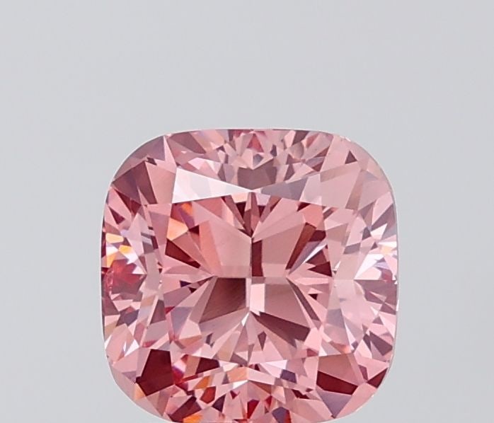 Loose Diamond - CUSHION MODIFIED 2.06ct Fancy Vivid Pink VS1: Loose Diamond - CUSHION MODIFIED 2.06ct Fancy Vivid Pink VS1 Source: This is a real non-mined Diamond that has been grown in a lab Shape: CUSHION MODIFIED Carats: 2.06 Color: Fancy Vivid Pink Certific