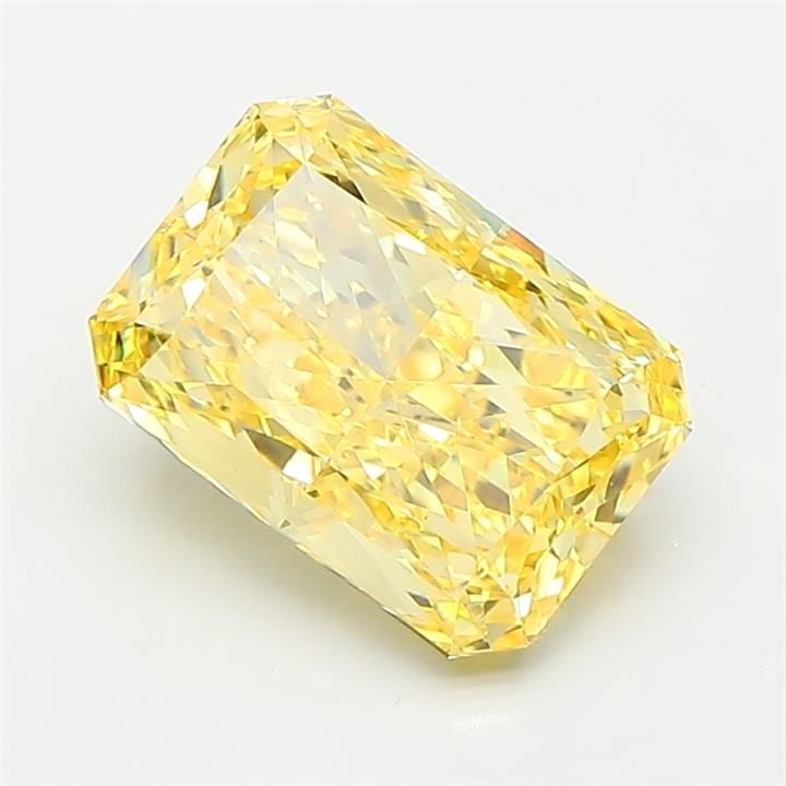 Loose Diamond - RADIANT 2.54ct Fancy Vivid Yellow VS1: Loose Diamond - RADIANT 2.54ct Fancy Vivid Yellow VS1 Source: This is a real non-mined Diamond that has been grown in a lab Shape: RADIANT Carats: 2.54 Color: Fancy Vivid Yellow Certification: IGI Vid