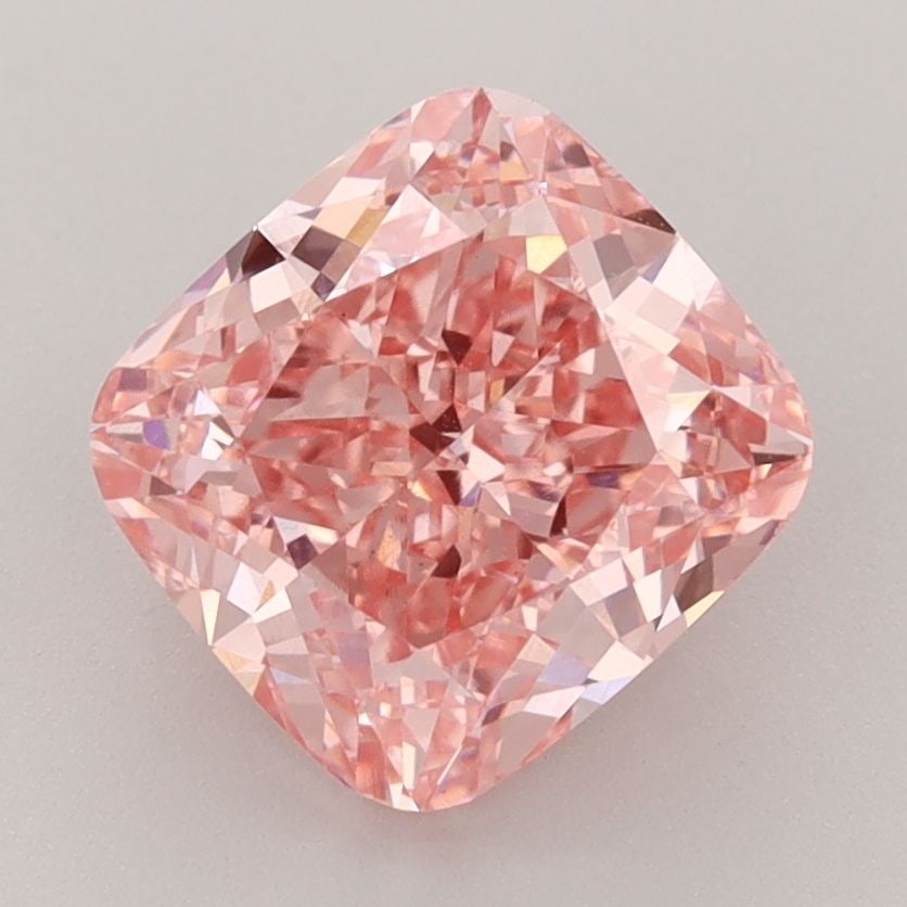 Loose Diamond - CUSHION BRILLIANT 3.06ct Fancy Vivid Pink VS1: Loose Diamond - CUSHION BRILLIANT 3.06ct Fancy Vivid Pink VS1 Source: This is a real non-mined Diamond that has been grown in a lab Shape: CUSHION BRILLIANT Carats: 3.06 Color: Fancy Vivid Pink Certif