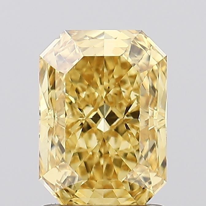 Loose Diamond - RADIANT 1.74ct Fancy Vivid Yellow VS1: Loose Diamond - RADIANT 1.74ct Fancy Vivid Yellow VS1 Source: This is a real non-mined Diamond that has been grown in a lab Shape: RADIANT Carats: 1.74 Color: Fancy Vivid Yellow Certification: IGI Vid