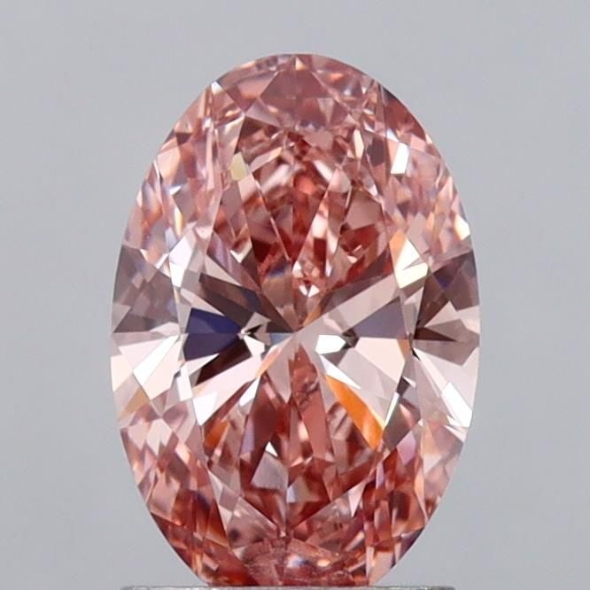 Loose Diamond - OVAL 1.61ct Fancy Vivid Brownish Pink VS1: Loose Diamond - OVAL 1.61ct Fancy Vivid Brownish Pink VS1 Source: This is a real non-mined Diamond that has been grown in a lab Shape: OVAL Carats: 1.61 Color: Fancy Vivid Brownish Pink Certification:
