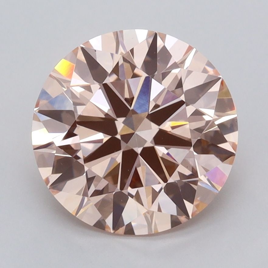 Ideal Loose Diamond - ROUND 3.0ct Fancy Vivid Pink VS1: Ideal Loose Diamond - ROUND 3.0ct Fancy Vivid Pink VS1 Source: This is a real non-mined Diamond that has been grown in a lab Shape: ROUND Carats: 3.0 Color: Fancy Vivid Pink Certification: IGI Video: