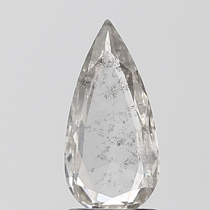 Loose Diamond - PEAR 0.88ct Salt and Pepper I1: Loose Diamond - PEAR 0.88ct Salt and Pepper I1 Source: This is a real non-mined Diamond that has been grown in a lab Shape: PEAR Carats: 0.88 Color: Salt and Pepper Certification: NONE Video: