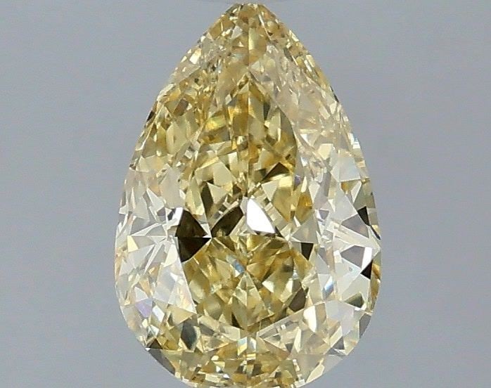 Loose Diamond - PEAR 1.04ct Fancy Intense Yellow VS1: Loose Diamond - PEAR 1.04ct Fancy Intense Yellow VS1 Source: This is a real non-mined Diamond that has been grown in a lab Shape: PEAR Carats: 1.04 Color: Fancy Intense Yellow Certification: IGI Video