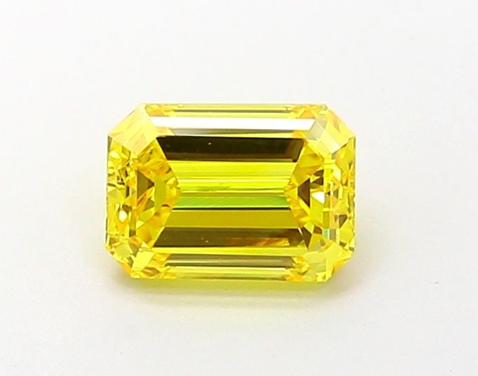 Loose Diamond - EMERALD 1.05ct Fancy Vivid Yellow VS1: Loose Diamond - EMERALD 1.05ct Fancy Vivid Yellow VS1 Source: This is a real non-mined Diamond that has been grown in a lab Shape: EMERALD Carats: 1.05 Color: Fancy Vivid Yellow Certification: IGI Vid