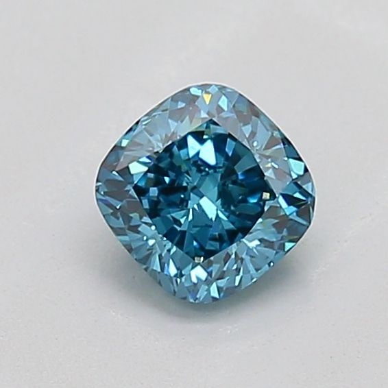 Loose Diamond - CUSHION MODIFIED 0.52ct Fancy Vivid Blue VVS2: Loose Diamond - CUSHION MODIFIED 0.52ct Fancy Vivid Blue VVS2 Source: This is a real non-mined Diamond that has been grown in a lab Shape: CUSHION MODIFIED Carats: 0.52 Color: Fancy Vivid Blue Certifi