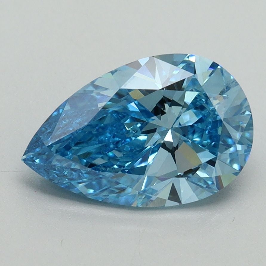 Loose Diamond - PEAR 1.78ct Fancy Vivid Blue SI1: Loose Diamond - PEAR 1.78ct Fancy Vivid Blue SI1 Source: This is a real non-mined Diamond that has been grown in a lab Shape: PEAR Carats: 1.78 Color: Fancy Vivid Blue Certification: IGI Video: