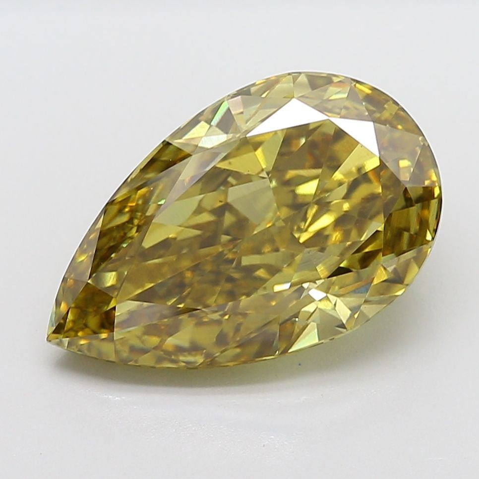 Loose Diamond - PEAR 10.57ct Fancy Intense Gray Yellow VS1: Loose Diamond - PEAR 10.57ct Fancy Intense Gray Yellow VS1 Source: This is a real non-mined Diamond that has been grown in a lab Shape: PEAR Carats: 10.57 Color: Fancy Intense Gray Yellow Certificatio