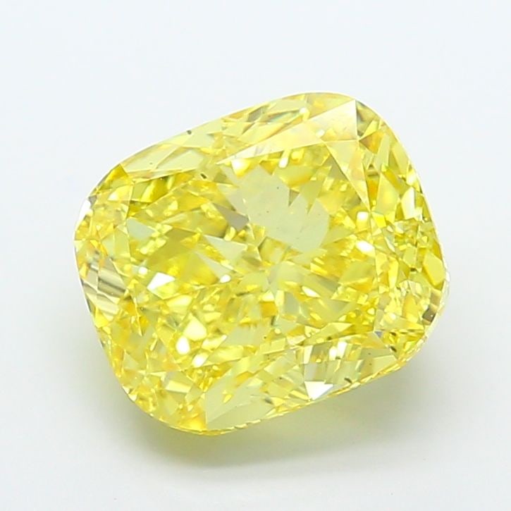 Loose Diamond - CUSHION MODIFIED 7.01ct Fancy Vivid Yellow VS1: Loose Diamond - CUSHION MODIFIED 7.01ct Fancy Vivid Yellow VS1 Source: This is a real non-mined Diamond that has been grown in a lab Shape: CUSHION MODIFIED Carats: 7.01 Color: Fancy Vivid Yellow Cert