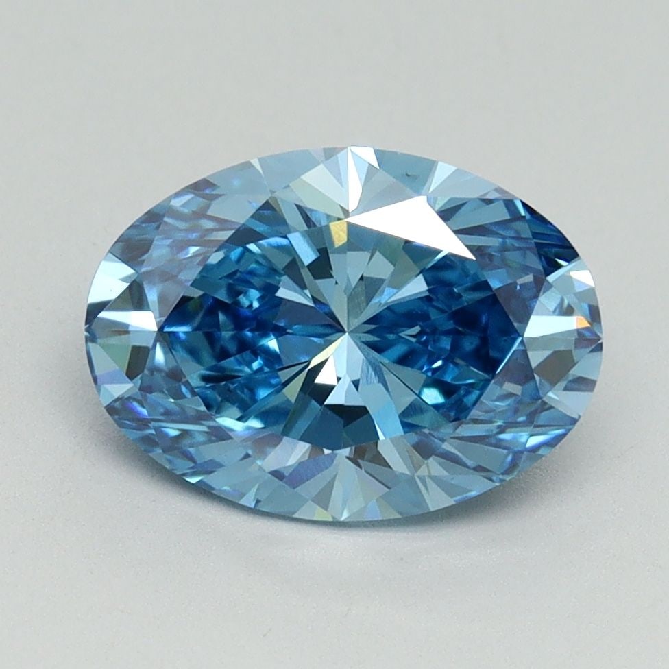 Loose Diamond - OVAL 2.28ct Fancy Vivid Blue VS1: Loose Diamond - OVAL 2.28ct Fancy Vivid Blue VS1 Source: This is a real non-mined Diamond that has been grown in a lab Shape: OVAL Carats: 2.28 Color: Fancy Vivid Blue Certification: IGI Video: