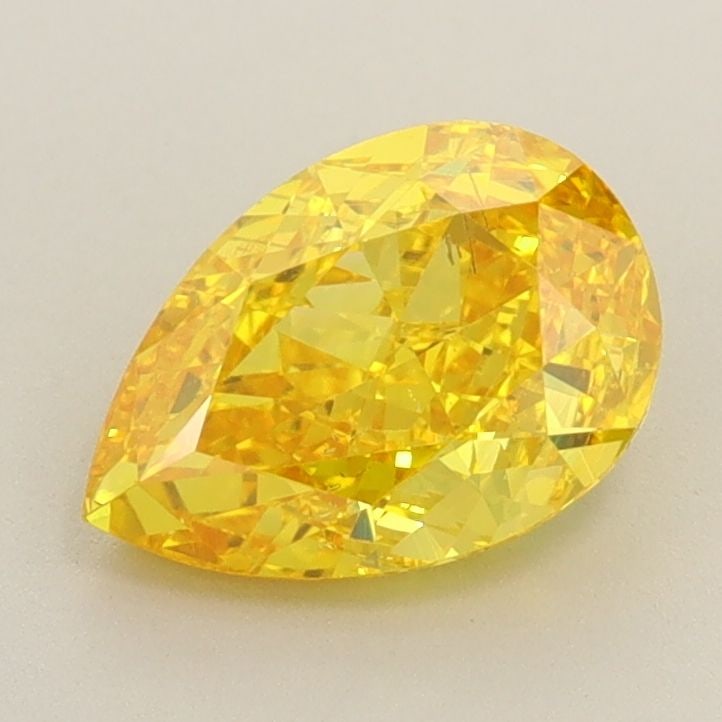 Loose Diamond - PEAR 1.52ct Fancy Vivid Yellow SI1: Loose Diamond - PEAR 1.52ct Fancy Vivid Yellow SI1 Source: This is a real non-mined Diamond that has been grown in a lab Shape: PEAR Carats: 1.52 Color: Fancy Vivid Yellow Certification: IGI Video: