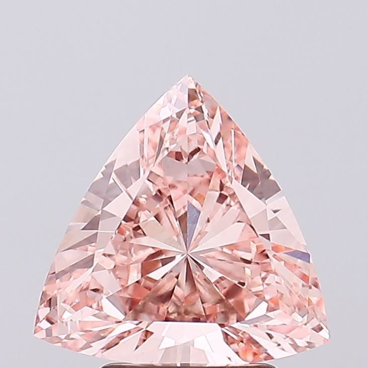 Loose Diamond - TRIANGULAR 2.08ct Fancy Intense Pink VVS2: Loose Diamond - TRIANGULAR 2.08ct Fancy Intense Pink VVS2 Source: This is a real non-mined Diamond that has been grown in a lab Shape: TRIANGULAR Carats: 2.08 Color: Fancy Intense Pink Certification: 