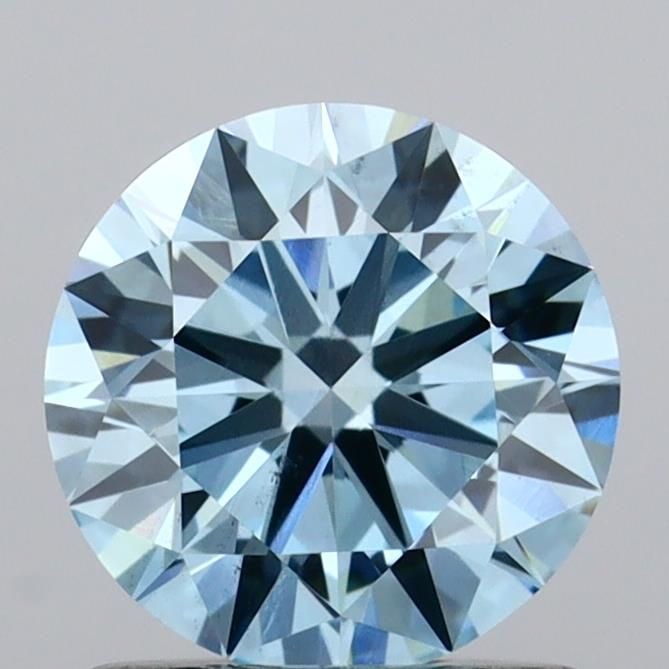 Ideal Loose Diamond - ROUND 1.05ct Fancy Vivid Blue VS2: Ideal Loose Diamond - ROUND 1.05ct Fancy Vivid Blue VS2 Source: This is a real non-mined Diamond that has been grown in a lab Shape: ROUND Carats: 1.05 Color: Fancy Vivid Blue Certification: IGI Video