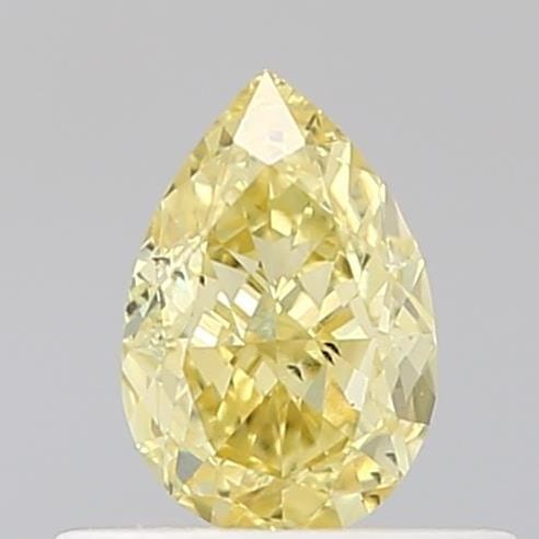 Loose Diamond - PEAR 0.52ct Fancy Vivid Yellow SI1: Loose Diamond - PEAR 0.52ct Fancy Vivid Yellow SI1 Source: This is a real non-mined Diamond that has been grown in a lab Shape: PEAR Carats: 0.52 Color: Fancy Vivid Yellow Certification: IGI Video: