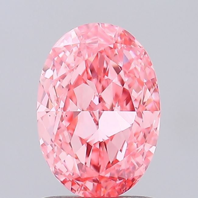 Loose Diamond - OVAL 1.24ct Fancy Vivid Pink VS1: Loose Diamond - OVAL 1.24ct Fancy Vivid Pink VS1 Source: This is a real non-mined Diamond that has been grown in a lab Shape: OVAL Carats: 1.24 Color: Fancy Vivid Pink Certification: IGI Video: