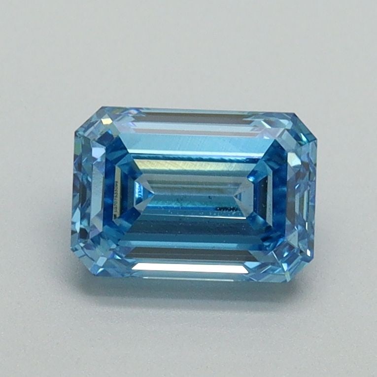 Loose Diamond - EMERALD 1.01ct Fancy Vivid Blue VS2: Loose Diamond - EMERALD 1.01ct Fancy Vivid Blue VS2 Source: This is a real non-mined Diamond that has been grown in a lab Shape: EMERALD Carats: 1.01 Color: Fancy Vivid Blue Certification: IGI Video: