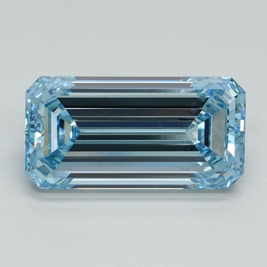 Loose Diamond - EMERALD 1.64ct Fancy Intense Blue VS1: Loose Diamond - EMERALD 1.64ct Fancy Intense Blue VS1 Source: This is a real non-mined Diamond that has been grown in a lab Shape: EMERALD Carats: 1.64 Color: Fancy Intense Blue Certification: IGI Vid