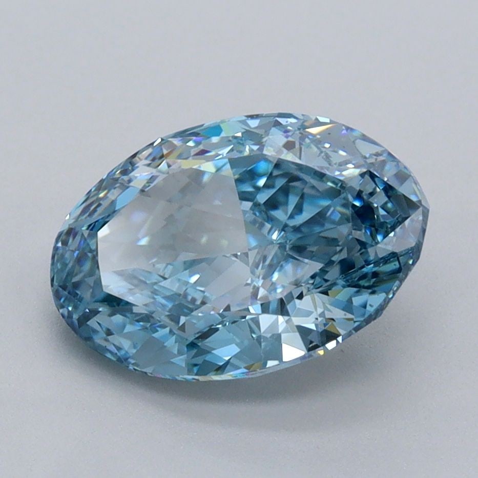 Loose Diamond - OVAL 2.5ct Fancy Vivid Blue VVS2: Loose Diamond - OVAL 2.5ct Fancy Vivid Blue VVS2 Source: This is a real non-mined Diamond that has been grown in a lab Shape: OVAL Carats: 2.5 Color: Fancy Vivid Blue Certification: IGI Video:
