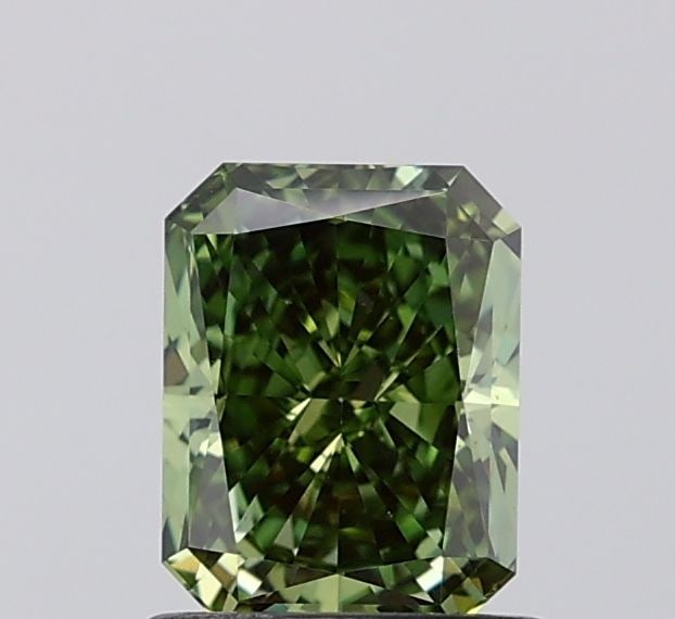 Loose Diamond - RADIANT 1.11ct Fancy Vivid Green VS1: Loose Diamond - RADIANT 1.11ct Fancy Vivid Green VS1 Source: This is a real non-mined Diamond that has been grown in a lab Shape: RADIANT Carats: 1.11 Color: Fancy Vivid Green Certification: IGI Video