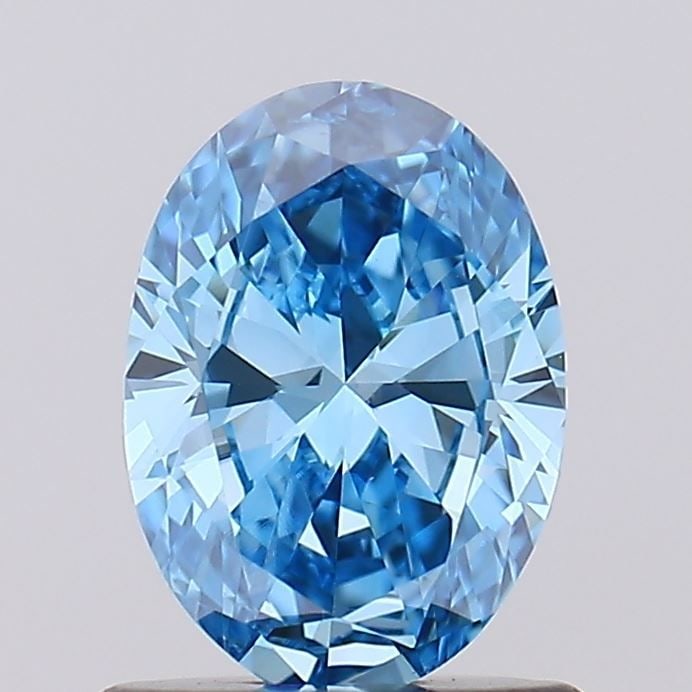 Loose Diamond - OVAL 0.79ct Fancy Vivid Blue VVS2: Loose Diamond - OVAL 0.79ct Fancy Vivid Blue VVS2 Source: This is a real non-mined Diamond that has been grown in a lab Shape: OVAL Carats: 0.79 Color: Fancy Vivid Blue Certification: IGI Video: