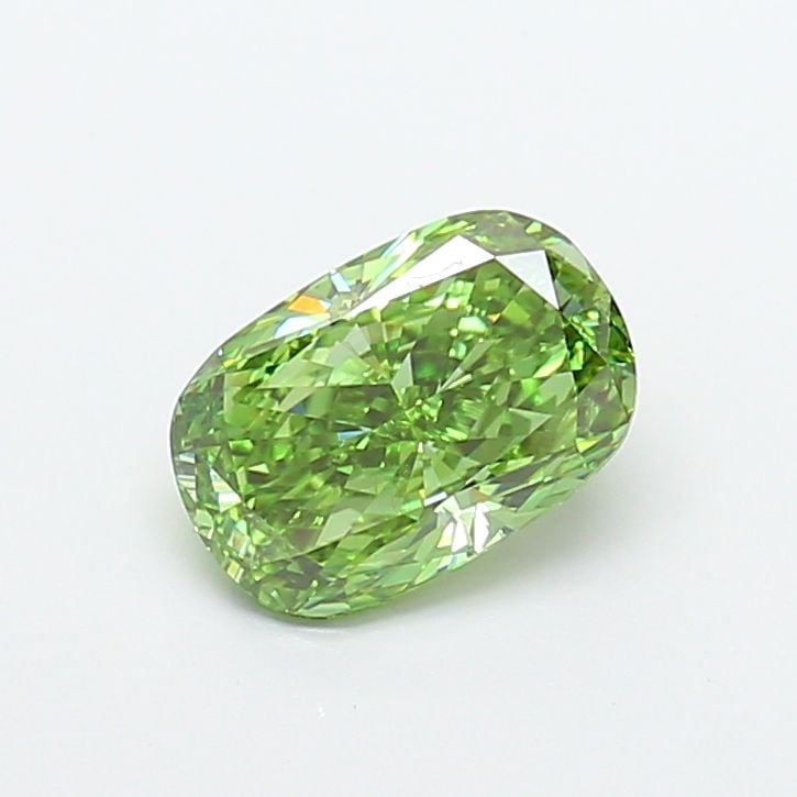 Loose Diamond - CUSHION MODIFIED 2.01ct Fancy Vivid Green VS2: Loose Diamond - CUSHION MODIFIED 2.01ct Fancy Vivid Green VS2 Source: This is a real non-mined Diamond that has been grown in a lab Shape: CUSHION MODIFIED Carats: 2.01 Color: Fancy Vivid Green Certif