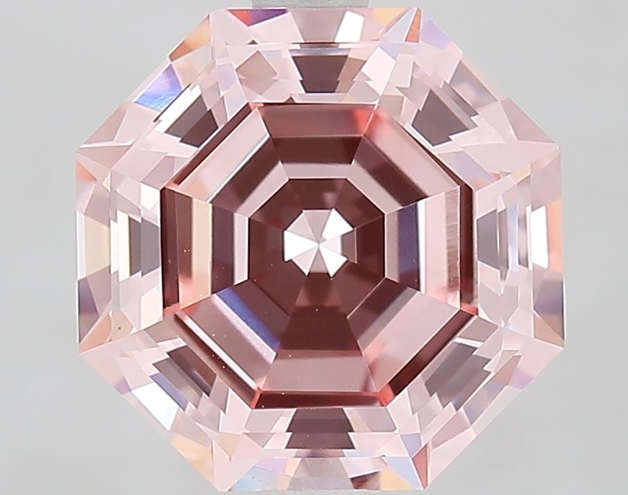 Loose Diamond - OCTAGONAL 3.32ct Fancy Intense Pink VVS2: Loose Diamond - OCTAGONAL 3.32ct Fancy Intense Pink VVS2 Source: This is a real non-mined Diamond that has been grown in a lab Shape: OCTAGONAL Carats: 3.32 Color: Fancy Intense Pink Certification: IG