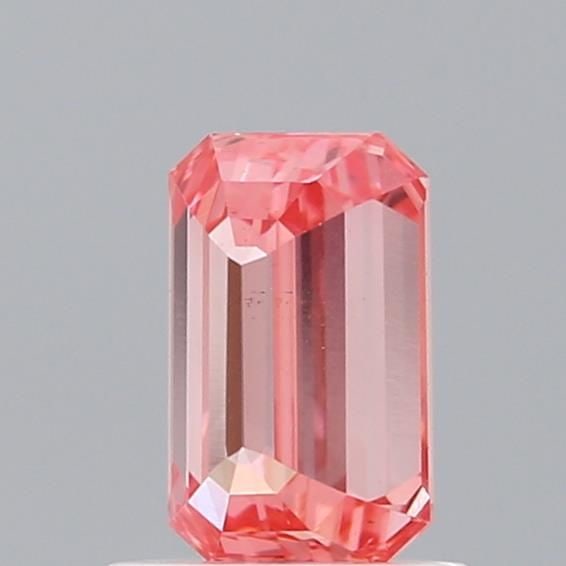 Loose Diamond - EMERALD 1.02ct Fancy Vivid Pink VS1: Loose Diamond - EMERALD 1.02ct Fancy Vivid Pink VS1 Source: This is a real non-mined Diamond that has been grown in a lab Shape: EMERALD Carats: 1.02 Color: Fancy Vivid Pink Certification: IGI Video: