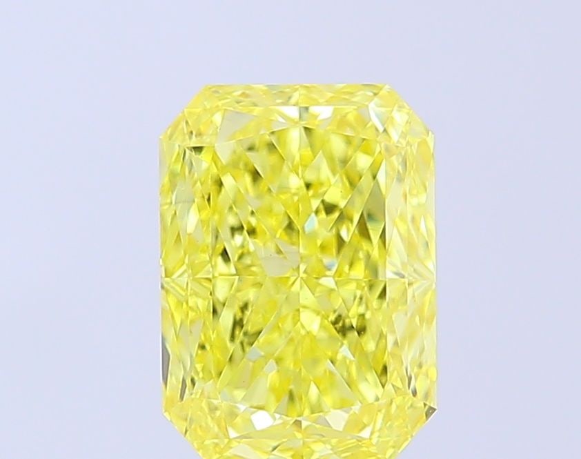 Loose Diamond - RADIANT 3.03ct Fancy Vivid Yellow VS1: Loose Diamond - RADIANT 3.03ct Fancy Vivid Yellow VS1 Source: This is a real non-mined Diamond that has been grown in a lab Shape: RADIANT Carats: 3.03 Color: Fancy Vivid Yellow Certification: IGI Vid