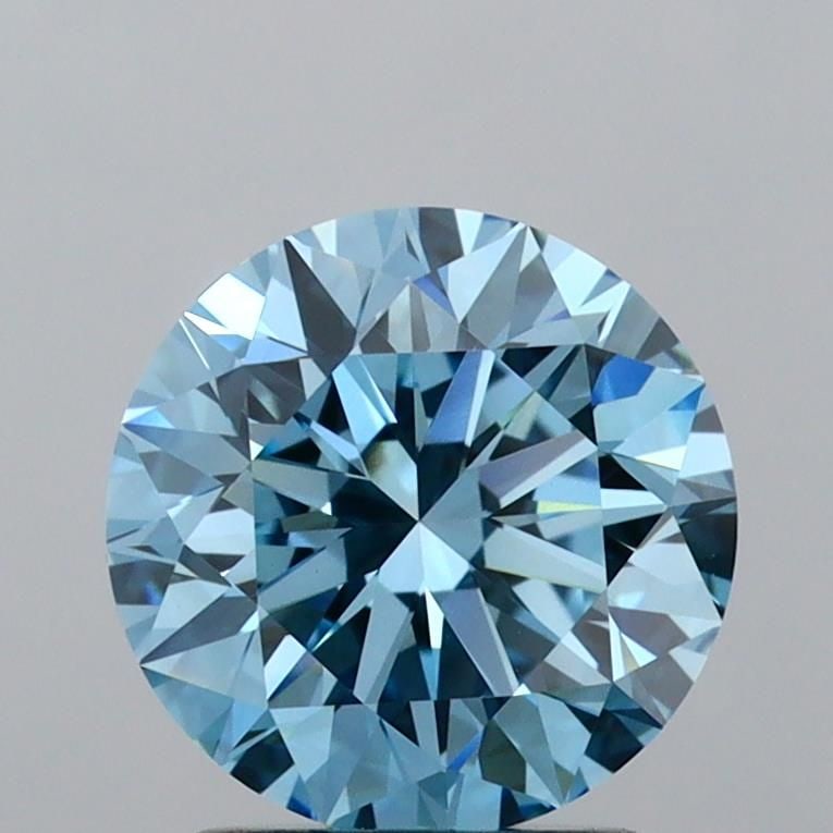 Loose Diamond - ROUND 2.12ct Fancy Vivid Blue VVS2: Loose Diamond - ROUND 2.12ct Fancy Vivid Blue VVS2 Source: This is a real non-mined Diamond that has been grown in a lab Shape: ROUND Carats: 2.12 Color: Fancy Vivid Blue Certification: IGI Video: