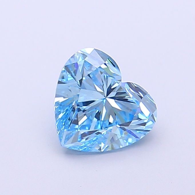 Loose Diamond - HEART 1.0ct Fancy Vivid Blue VS1: Loose Diamond - HEART 1.0ct Fancy Vivid Blue VS1 Source: This is a real non-mined Diamond that has been grown in a lab Shape: HEART Carats: 1.0 Color: Fancy Vivid Blue Certification: IGI Video: