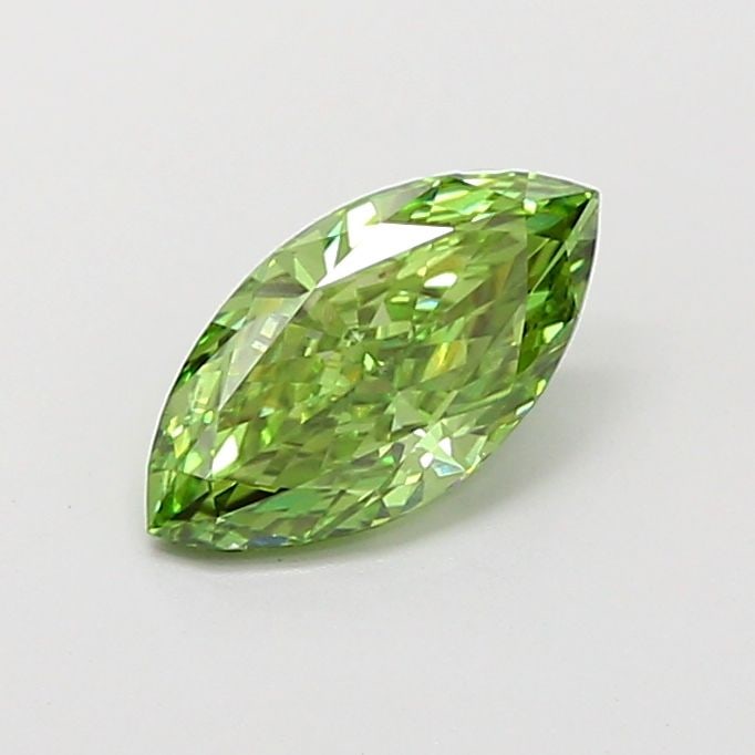 Loose Diamond - MARQUISE 1.0ct Fancy Vivid Green VVS2: Loose Diamond - MARQUISE 1.0ct Fancy Vivid Green VVS2 Source: This is a real non-mined Diamond that has been grown in a lab Shape: MARQUISE Carats: 1.0 Color: Fancy Vivid Green Certification: IGI Vide