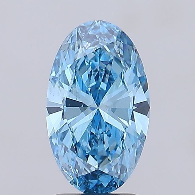 Loose Diamond - OVAL 2.37ct Fancy Vivid Blue VS2: Loose Diamond - OVAL 2.37ct Fancy Vivid Blue VS2 Source: This is a real non-mined Diamond that has been grown in a lab Shape: OVAL Carats: 2.37 Color: Fancy Vivid Blue Certification: IGI Video:
