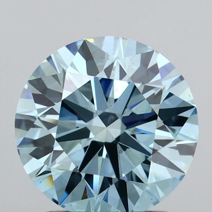 Ideal Loose Diamond - ROUND 1.53ct Fancy Vivid Blue VS1: Ideal Loose Diamond - ROUND 1.53ct Fancy Vivid Blue VS1 Source: This is a real non-mined Diamond that has been grown in a lab Shape: ROUND Carats: 1.53 Color: Fancy Vivid Blue Certification: IGI Video