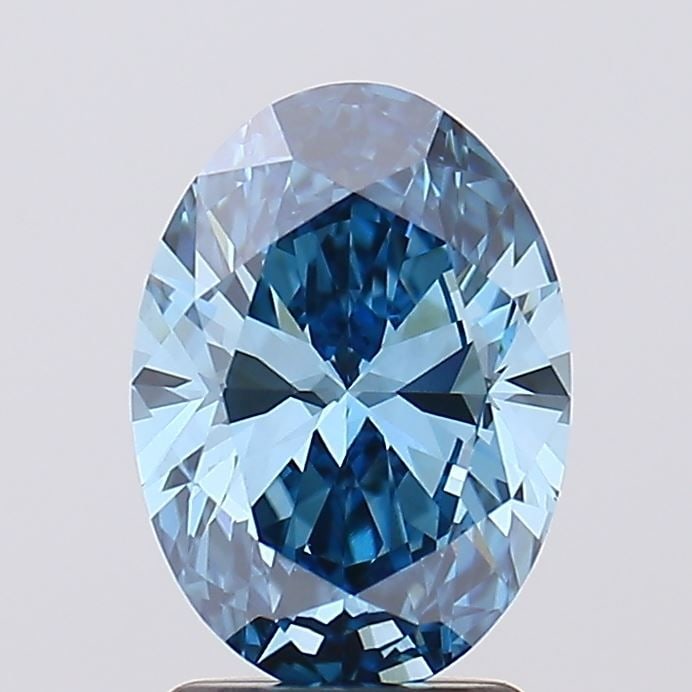 Loose Diamond - OVAL 2.1ct Fancy Vivid Blue VS1: Loose Diamond - OVAL 2.1ct Fancy Vivid Blue VS1 Source: This is a real non-mined Diamond that has been grown in a lab Shape: OVAL Carats: 2.1 Color: Fancy Vivid Blue Certification: IGI Video: