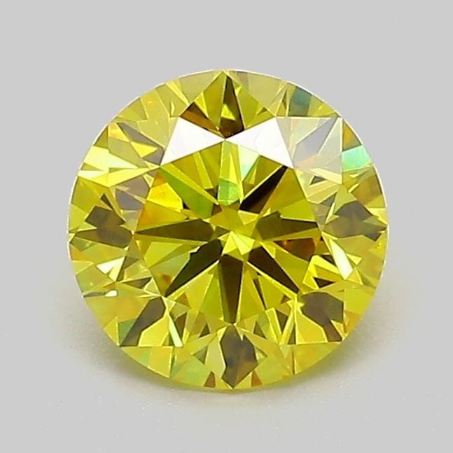 Loose Diamond - ROUND 1.02ct Fancy Vivid Yellow VVS2: Loose Diamond - ROUND 1.02ct Fancy Vivid Yellow VVS2 Source: This is a real non-mined Diamond that has been grown in a lab Shape: ROUND Carats: 1.02 Color: Fancy Vivid Yellow Certification: IGI Video: