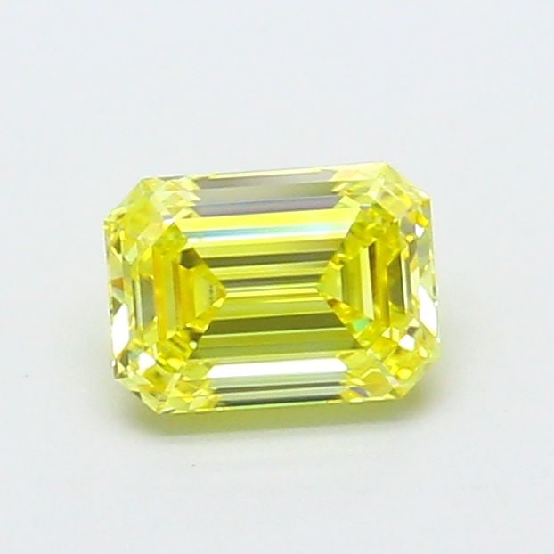 Loose Diamond - EMERALD 1.05ct Fancy Vivid Yellow VS1: Loose Diamond - EMERALD 1.05ct Fancy Vivid Yellow VS1 Source: This is a real non-mined Diamond that has been grown in a lab Shape: EMERALD Carats: 1.05 Color: Fancy Vivid Yellow Certification: IGI Vid