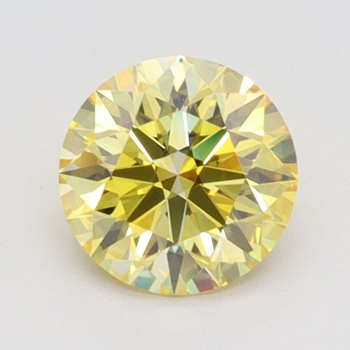 Loose Diamond - ROUND 1.03ct Fancy Vivid Yellow IF: Loose Diamond - ROUND 1.03ct Fancy Vivid Yellow IF Source: This is a real non-mined Diamond that has been grown in a lab Shape: ROUND Carats: 1.03 Color: Fancy Vivid Yellow Certification: IGI Video: