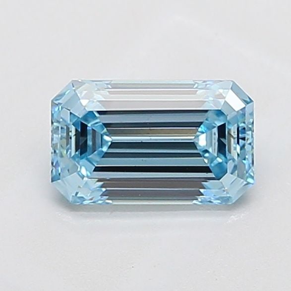 Loose Diamond - EMERALD 1.5ct Fancy Vivid Blue VS2: Loose Diamond - EMERALD 1.5ct Fancy Vivid Blue VS2 Source: This is a real non-mined Diamond that has been grown in a lab Shape: EMERALD Carats: 1.5 Color: Fancy Vivid Blue Certification: IGI Video: