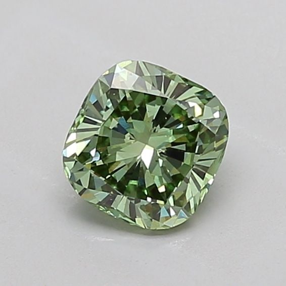 Loose Diamond - CUSHION MODIFIED 1.02ct Fancy Vivid Green VS1: Loose Diamond - CUSHION MODIFIED 1.02ct Fancy Vivid Green VS1 Source: This is a real non-mined Diamond that has been grown in a lab Shape: CUSHION MODIFIED Carats: 1.02 Color: Fancy Vivid Green Certif