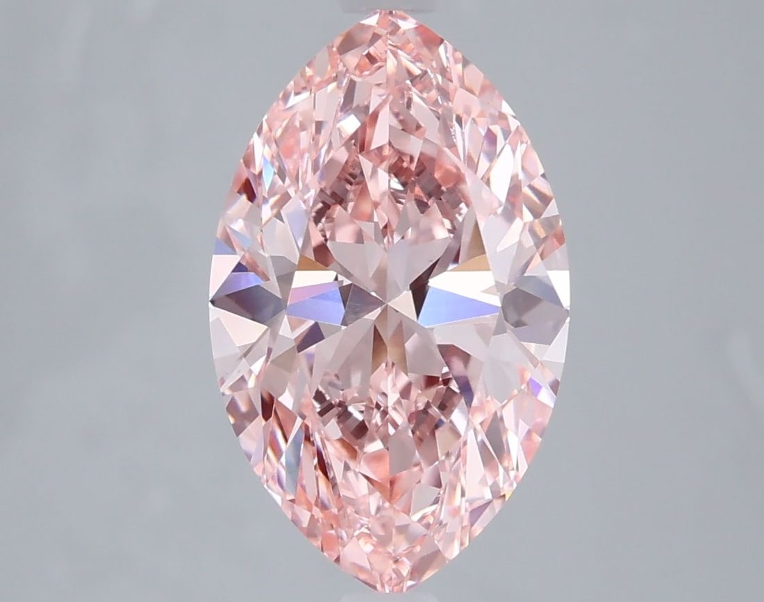 Loose Diamond - MARQUISE 3.2ct Fancy Vivid Pink VVS2: Loose Diamond - MARQUISE 3.2ct Fancy Vivid Pink VVS2 Source: This is a real non-mined Diamond that has been grown in a lab Shape: MARQUISE Carats: 3.2 Color: Fancy Vivid Pink Certification: IGI Video: